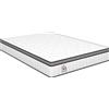 HOMCOM Materasso a Molle Insacchettate, 7 Zone Memory Foam Infusa al Gel Rinfrescante, 190x140x20 cm, Bianco | Aosom Italy