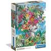 Clementoni - Puzzle 500 Pezzi per Adulti e Ragazzi, Collection, Tema Head in the Jungle, Compact Box con Poster Incluso, Idea Regalo Uomo e Donna, Made in Italy, 49x36 cm, 35600
