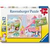 Ravensburger - Puzzles Un'amicizia Incantevole Confezione Da 2 | Puzzle 3 Anni O Più | 2 Puzzle Bambini 3 Anni 12 Pezzi | Puzzles Bambini 26 X 18 Cm | Regalo Bimba 3 Anni Femmina E Uomo