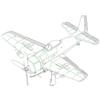 Hobbyboss HBB87269 1:72-F8F-2 Bearcat Scale Model kit, Mehrfarbig