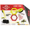 Fat Brain Toys Magshuto Stunt Park, set da gioco con rampe, 15 sfide, STEM giocattolo educativo, attività fisica per bambini, gioco creativo per interni