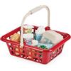 Ecoiffier - Cestino della Spesa per Bambini con Modello Grande - Prodotti Alimentari fittizi Inclusi - Gioco d'imitazione - da 18 Mesi - Giocattolo per Bambini - 10996 - Garanzia France Origine