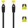 VoltShine Cavo di rete LSZH Cat.6A S/FTP AWG26, 30 cm, ideale per connessioni ad alta velocità e applicazioni su reti Ethernet.