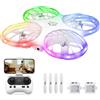 Ameta Morpho Drone con Telecamera per Bambini 1080P HD, Mini Droni FPV con 32 Lu
