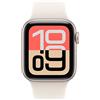 Apple Watch SE 3 (2025) GPS 40mm Starlight Aluminum Case Sport Band S/M - Starli
