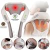 NAIPO Massaggiatore cervicale Aspria Shiatsu con funzione termica - Massaggiatore elettrico per collo, spalle e schiena, massaggiatore per la schiena senza fili con batteria ricaricabile, massaggio cervicale Shiatsu per il relax, cuscino massaggiante, …
