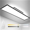 Aimosen Lampada da Soffitto a LED Dimmerabile 120 x 30cm, Plafoniera LED 55W con Retroilluminazione, Luce Indiretta Forte, , Lampada da Officina, Ufficio, Garage, Soggiorno