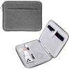 MoKo 9-11" Custodia Protettiva in Poliestere con Scomparti per Tablet per iPad Air M2 2024, iPad PRO 11 M4 2024, iPad Air 5/4/3/2/1, iPad 10a/9/8/7 Gen 10,2, Galaxy Tab S9 11" 2023, Grigio Chiaro