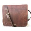Fatto a mano Borsa Donna Bull Handmade GVB Leather Vintage Laptop Messenger Satchel Marrone