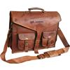 Fatto a mano Uomo Vera Pelle Viaggio Handmade Messenger Laptop Case Valigetta Cartella Borsa