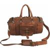 Fatto a mano Borsa Vintage Da Uomo In Pelle Di Capra Marrone Da 20"