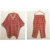 Pure Set Co-Ord 100% seta, tunica stile caftano con pantaloncini 2 pezzi...