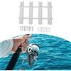 Porta Canna da Pesca Bianco Porta Canne 4 per for tubi per Barca Yacht Kayak