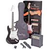 Soundsation Kit Chitarra Elettrica Amplificatore 10W Accessori Soundsation Rider GP Black
