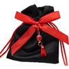 L'Arcolaio Sacchetto LadyBug 9x12 cm Laurea Nero - Bomboniera Elegante 12 Pz