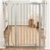 Regalo Safety 91.4cm Extra Tall Baby Gate for Doorways & Bottom of Stairs, Fits Openings 73.6-90cm (Extension Included), Pressure Mounted for Babies, Toddlers & Pets