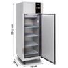 Congelatore Verticale Professionale 700, -18°C/-22°C, con Ruote, Luce Led e 4 Griglie Incluse