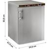 Congelatore Professionale Da Sottobanco Inox 200, -23°C/-18°C, con Interno in ABS Termoformato - Classe A