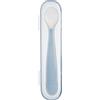Chicco Softly Spoon Cucchiaio Morbido In Silicone Grigio 6m+ Con Custodia Chicco
