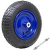 BAKAJI Ruota Pneumatica per Carriola 35 cm Gomma 3.50-8 + Asse Corto 170mm Incluso
