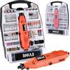 BAKAJI Utensile Rotativo Mini Trapano Fresa Smerigliatrice 135W Mini Drill 233pz