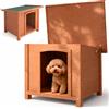 BAKAJI Casetta per Cani S Esterno in Legno Tetto Apribile Cuccia per Animali Domestici
