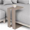 BAKAJI Tavolino da Caffe Porta PC Laterale Divano in Legno MDF Tortora 57x40x30cm