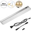 BAKAJI Lampada Luce Sottopensile 90 cm Mobili Cucina Armadio Barra 90 LED in Alluminio