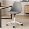 Shally Dogan Sedia da Ufficio Full Grigio Poltrona da Studio e Casa Ergonomica con Ruote