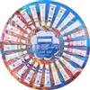 BAKAJI Set 25 Colori Acrilici da 12 ml per Pittura Palette Vernice Base Acqua con Tavola