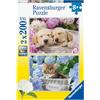 Ravensburger - 2 Puzzle 200 Pezzi XXL Cane e Gatto | Puzzle 8 Anni In Su | Puzzle Bambini Da 200 Pezzi In Regalo | Regalo Bambino 8 Anni 49 X 36 Cm | Puzzles Ravensburger