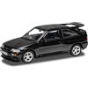 Corgi VA14807 Ford Escort RS Cosworth Ash Black Diecast Model Car - 1:43 Scala Vanguards Model Car Collection, Red Hexagon Interior & 1995 Lux Specification, Pre-Built Diecast Cars