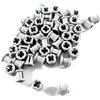 LEGO Attacchi per pezzi Lego, 50 pezzi, Grigio chiaro