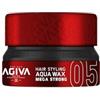 Agiva cera per capelli Hair Styling Aqua Wax Mega Strong Red 05 155Ml Nuevo Formato, 155 ml