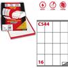 MARKIN Etichetta adesiva C/544 bianca 100fg A4 72x53mm (16et/fg) Markin