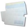 Blasetti Confezione 500 buste a taglio dritto in carta usomano adesive ed internografate, cm. 11x23, 90 gr., chiusura con strip. Con Finestra
