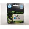 HP 3JA27AE, HP 963XL - Ciano - 22,77 ml. - 1600 pag. - CARTUCCIA ORIGINALE HP per OfficeJet Pro 9010, OfficeJet Pro 9012, OfficeJet Pro 9013, OfficeJet Pro 9014, OfficeJet Pro 9015, OfficeJet Pro 9016, OfficeJet Pro 9018, OfficeJet Pro 9019, OfficeJet …