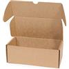 ONLY BOXES Confezione da 20 Scatole in Cartone Kraft Auto-Montanti con Coperchio - Doppia Parete, Resistenti per Spedizioni, E-commerce e Corrieri con misure 20x9x7 cm