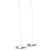 mahara Supporto universale per altoparlanti indipendenti, per altoparlanti Surround, compatibile con SONOS PLAY: 1, by TV Furniture Direct (base in metallo domed, bianco)