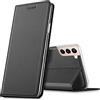 Verco case per Samsung Galaxy S22 Plus Cover, Custodia a Libro Pelle PU per Samsung S22+ 5G Booklet Protettiva [magnetica integrata], Nero
