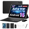 Nexall 2026 Tablet Android 16,Tablet 12 Pollici con Tastiera,4G LTE+5G WiFi,24GB RAM+128GB ROM,Octa-Core Tablets con Penna/Mouse per lavoro e studio,9000mAh,WideVine L1/Gemini AI/GPS/Face ID,Garanzia 4 Anni