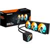 GIGABYTE GAMING 360 Raffreddamento Liquido per CPU - 3x120 mm Ventole ARGB, Meccanismo di bloccaggio a scorrimento, DAISY-CHAIN, Compatibile con Intel LGA 1851 e AMD AM5