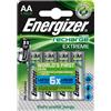 Energizer® EXTREME, batteria al nichel-drid, mignon AA, HR6, 1,2 V, 2.300 mAh (4 pezzi), riceverete 1 confezione da 4 pezzi