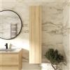 Parama Colonna bagno sospesa 140x30cm rovere chiaro stone oak apertura push&pull reversibile | Hexa