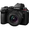 Panasonic Lumix S5D, Corpo Macchina Mirrorless Full Frame, con Obiettivo S-R1840E 18-40 mm S 24,2MP, Registrazione 4K 60P, Live View Finder, Monitor ad Angolo Libero, Wi-Fi, Bluetooth, Nero