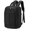 BAGZY Zaino British Airways 40x30x15 Bagaglio a Mano 30x40x15 cm per Aereo Air France Iberia Impermeabile Zaini Porta PC 15.6 Pollici Cabin Bag 20L Zainetto da Viaggio Cabina 40 30 15 Uomo Donna Noir