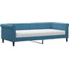 vidaXL Divano letto con materasso blu 90x200 cm Velluto