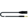 QUIK-LOK QUIKLOK JUST MJS-5 CAVO MICROFONICO BILANCIATO 5 METRI CONNETTORI XRL MASCHIO E JACK TRS STEREO