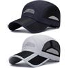 TAGVO 2 Confezioni Cappello da Baseball Uomo e Donna, Cappello da Running Sport Asciugatura Rapida, Cappellino Estivo Leggero e Traspirante Pieghevole, Cappello di Protezione Solare per Esterni