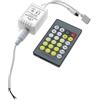 Brightium Mini controller per strisce LED CCT, telecomando IR, compatibile con più luci, ideale per illuminazione e ambientazione.